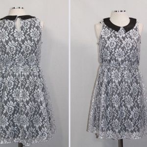 Black & White Floral Dress